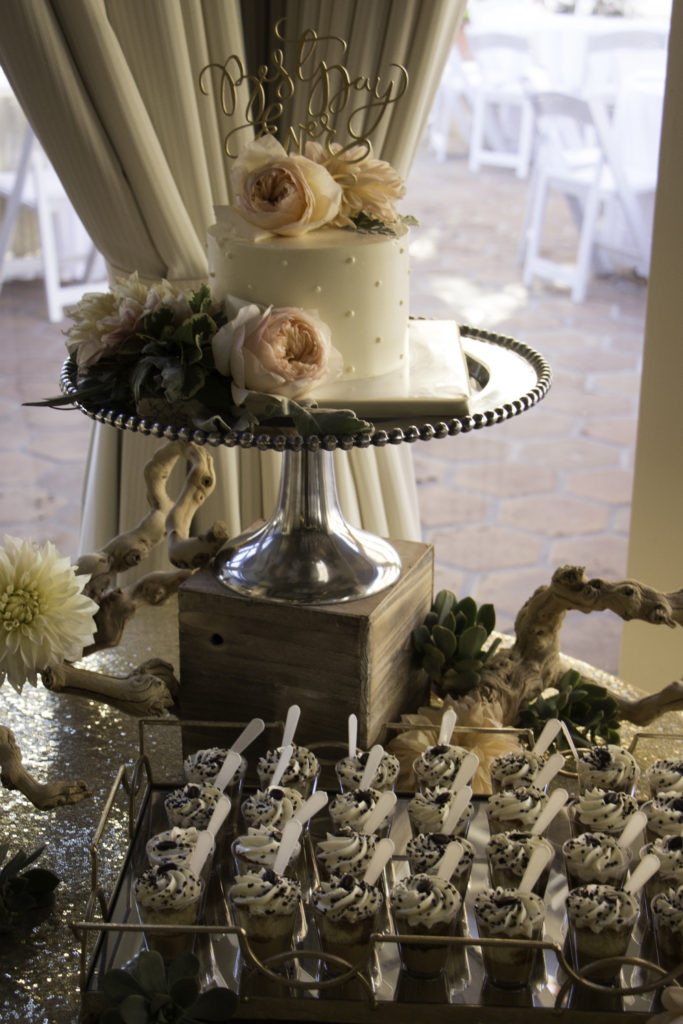 wedding cake, wedding dessert tabkles, flower cake topper, drift wood wedding table decor