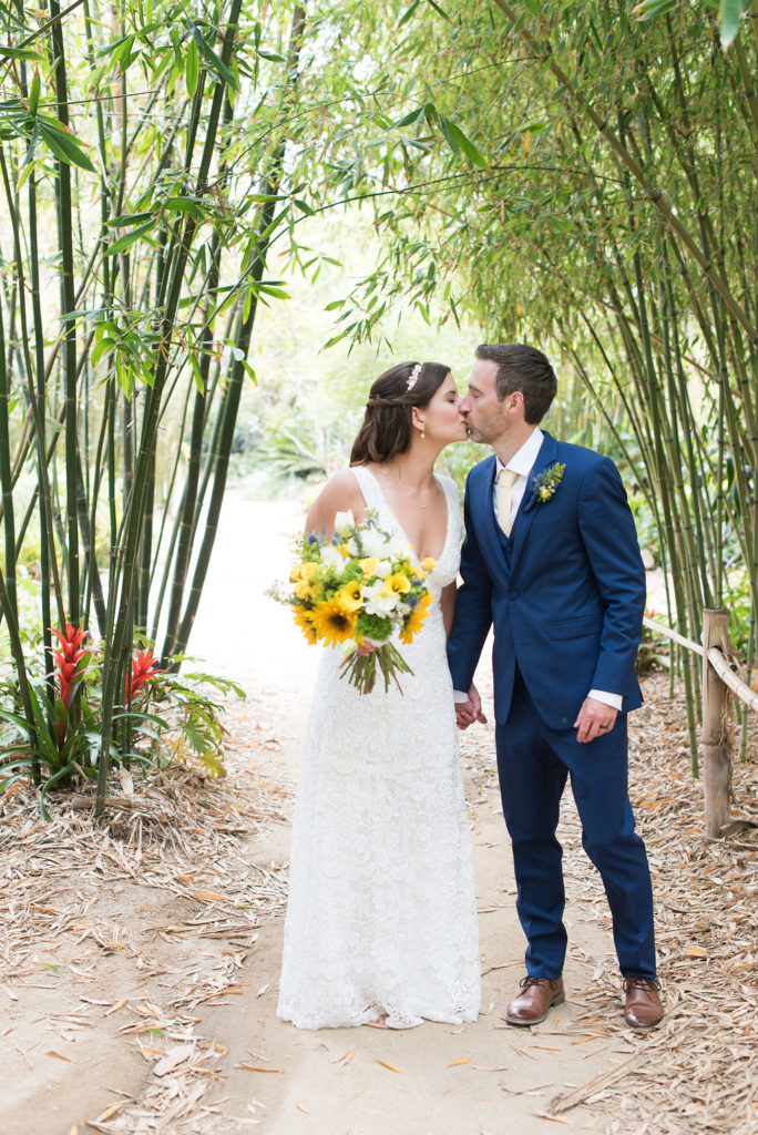 bride and groom, outdoor venue, garden venue
